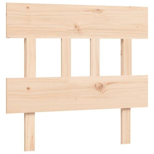 Seniorseng med sengegavl 90x200 cm massivt træ