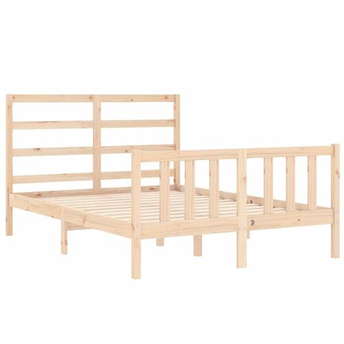 Sengeramme uden madras 120x200 cm massivt fyrretræ