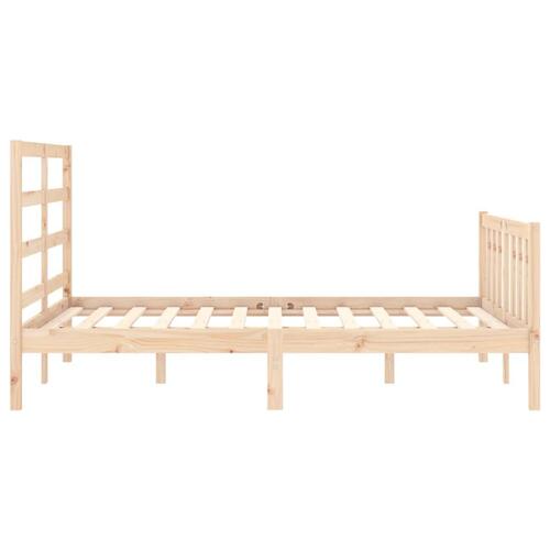 Sengeramme uden madras 120x200 cm massivt fyrretræ