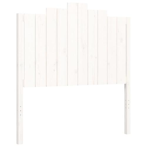 Sengeramme uden madras 100x200 cm massivt fyrretræ hvid