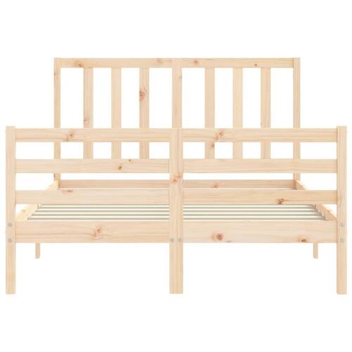 Sengeramme uden madras 140x200 cm massivt fyrretræ