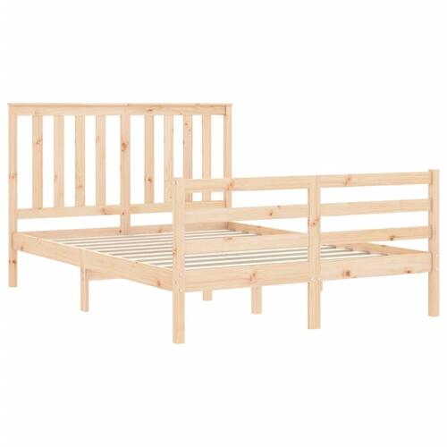 Sengeramme med sengegavl Small Double massivt træ