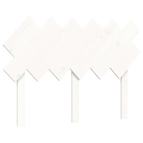 Sengeramme uden madras 120x200 cm massivt fyrretræ hvid