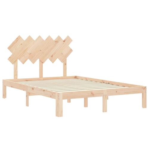 Sengeramme uden madras 120x200 cm massivt fyrretræ