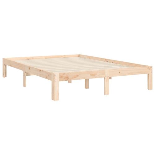 Sengeramme uden madras 120x200 cm massivt fyrretræ