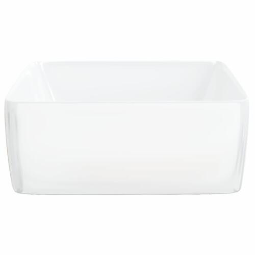 Håndvask 48x37x13 cm keramik rektangel hvid