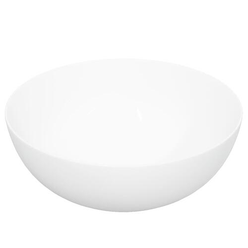Håndvask 36x15 cm keramik rund hvid