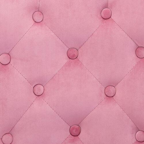 Spisebordsstole 2 stk. fløjl pink