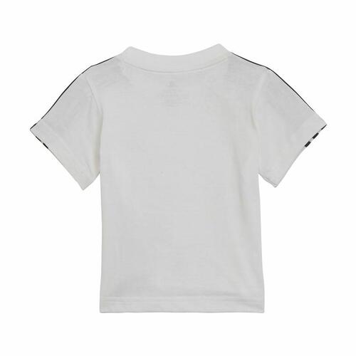 Sportstøj til Baby Adidas Three Stripes Sort Hvid 6-9 måneder
