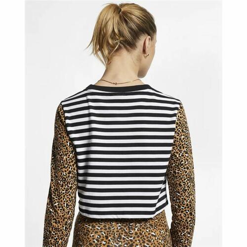 Langærmet T-shirt til Kvinder Nike Animal Print XS