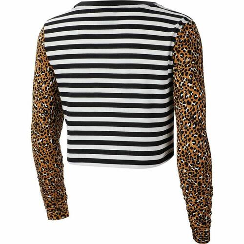 Langærmet T-shirt til Kvinder Nike Animal Print XS