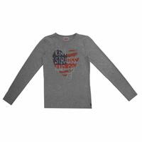 Langærmet T-shirt til Børn Levi's Fille Mørkegrå 16 år