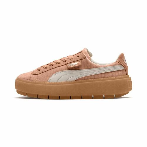 Kvinde Casual Sneakers Puma Platform Trace Corduroy Orange 39