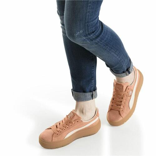 Kvinde Casual Sneakers Puma Platform Trace Corduroy Orange 39