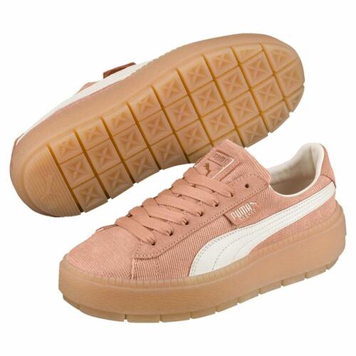 Kvinde Casual Sneakers Puma Platform Trace Corduroy Orange 39
