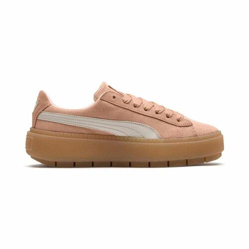 Kvinde Casual Sneakers Puma Platform Trace Corduroy Orange 39
