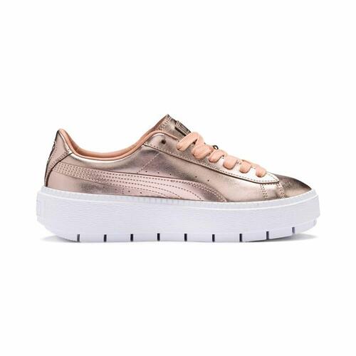 Kvinde Casual Sneakers Puma Basket Platform Trace Luxe 37
