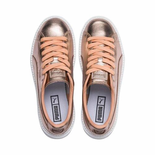 Kvinde Casual Sneakers Puma Basket Platform Trace Luxe 36