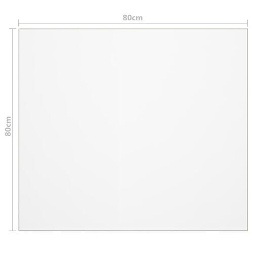 Bordbeskytter 80x80 cm 2 mm PVC mat