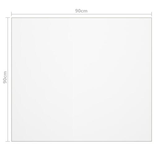 Bordbeskytter 90x90 cm 2 mm PVC mat