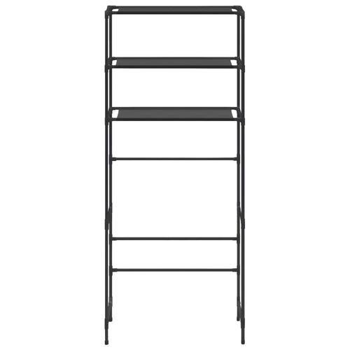 Opbevaringsstativ med 3 hylder 69x28x169 sort