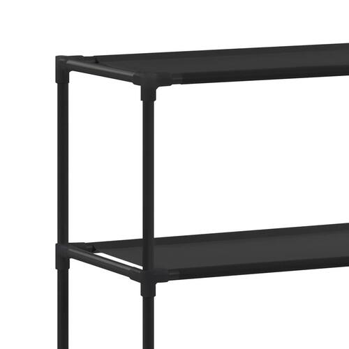 Opbevaringsstativ med 3 hylder 69x28x169 sort