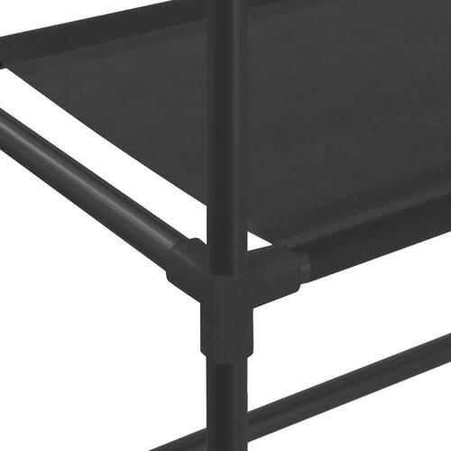 Opbevaringsstativ med 3 hylder 69x28x169 sort