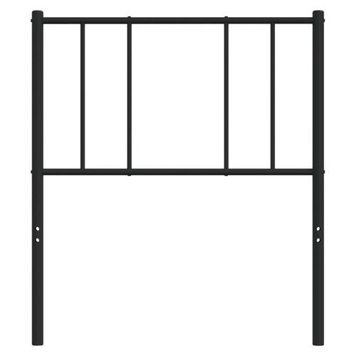 Sengegavl 75 cm metal sort
