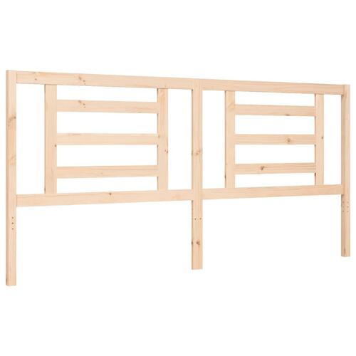 Sengeramme uden madras 200x200 cm massivt fyrretræ