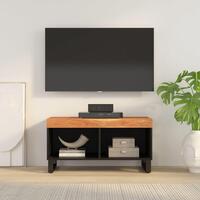 Tv-bord 85x33x43,5 cm massivt akacietræ
