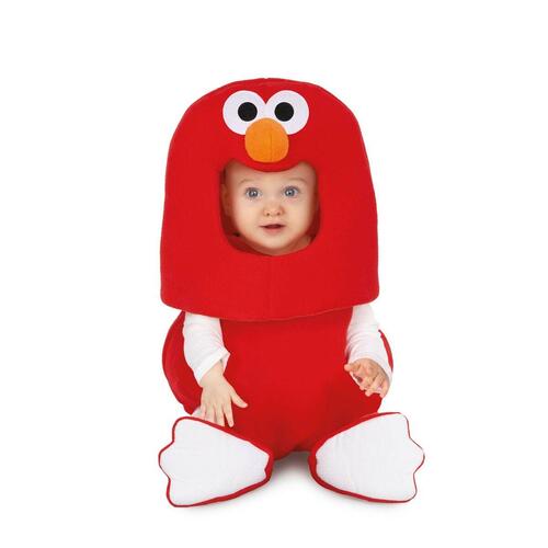 Kostume til babyer Elmo Sesame Street Rød (3 Dele) 12-24 måneder