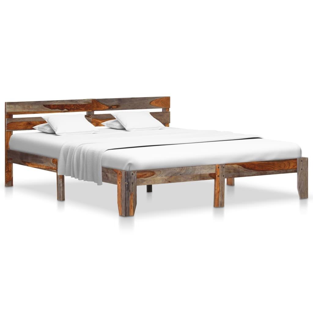 Sengeramme uden madras 180x200 cm massivt træ