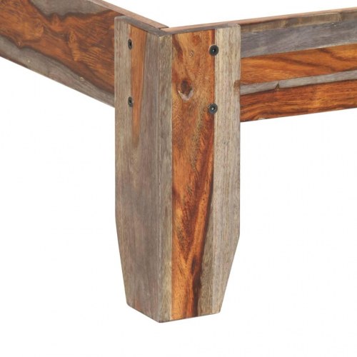 Sengeramme uden madras 200x200 cm massivt træ