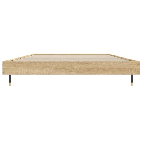Sengeramme 100x200 cm uden madras konstrueret træ sonoma-eg