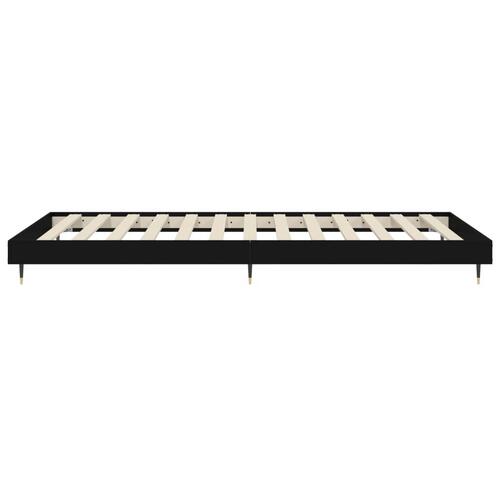 Sengeramme 100x200 cm konstrueret træ sort