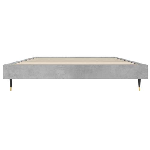 Sengeramme 100x200 cm konstrueret træ betongrå