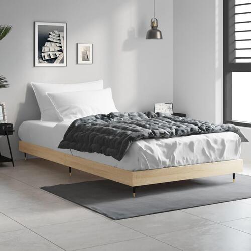 Sengeramme 90x200 cm uden madras konstrueret træ sonoma-eg