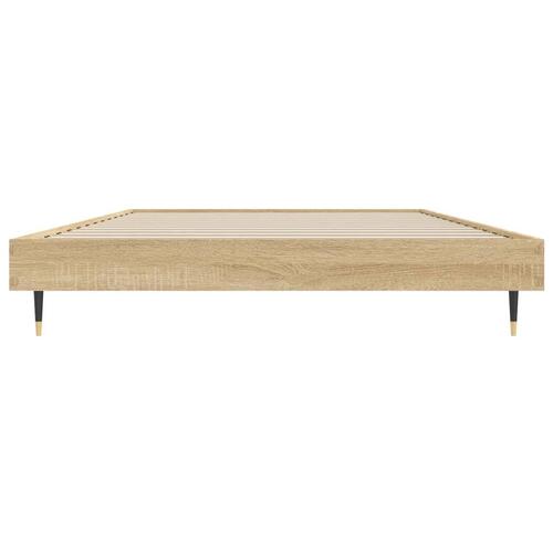 Sengeramme 90x200 cm uden madras konstrueret træ sonoma-eg
