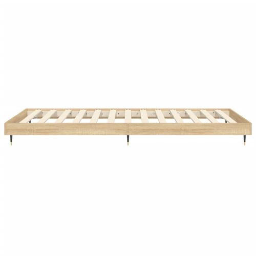 Sengeramme 90x200 cm uden madras konstrueret træ sonoma-eg