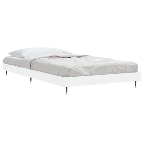 Sengeramme 90x200 cm konstrueret træ hvid