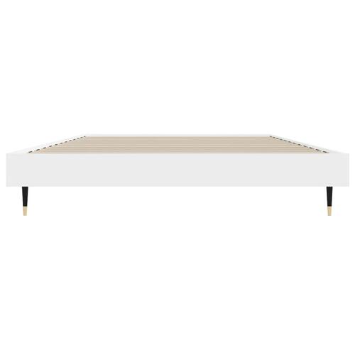 Sengeramme 90x200 cm konstrueret træ hvid