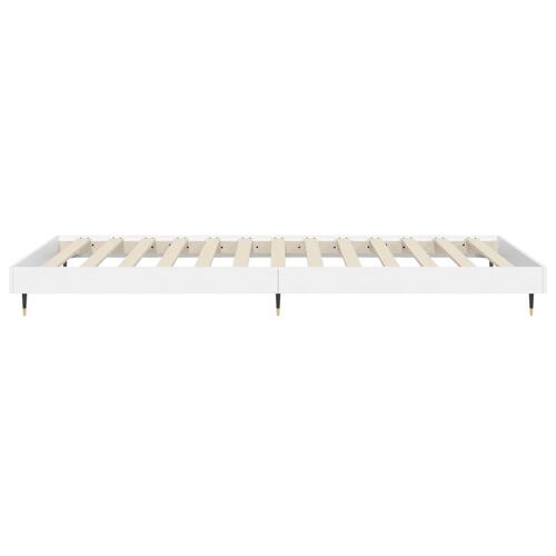 Sengeramme 90x200 cm konstrueret træ hvid