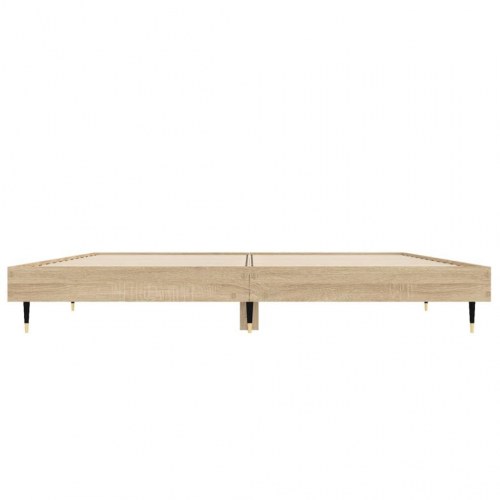 Sengeramme 120x190 cm uden madras konstrueret træ sonoma-eg