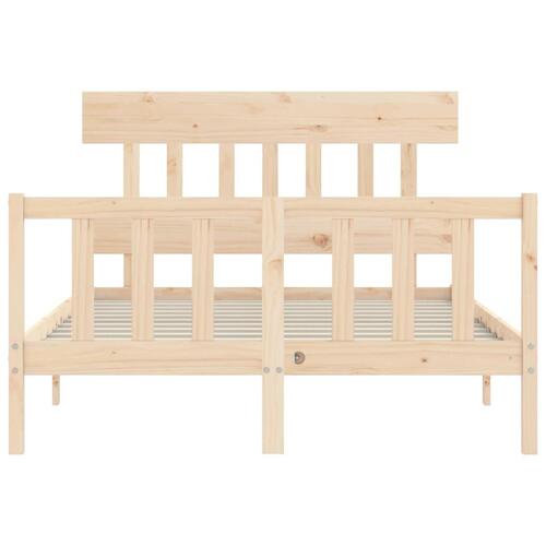 Sengeramme uden madras 140x190 cm massivt fyrretræ