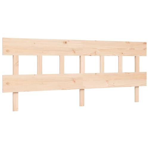 Sengeramme med sengegavl Super King Size massivt træ