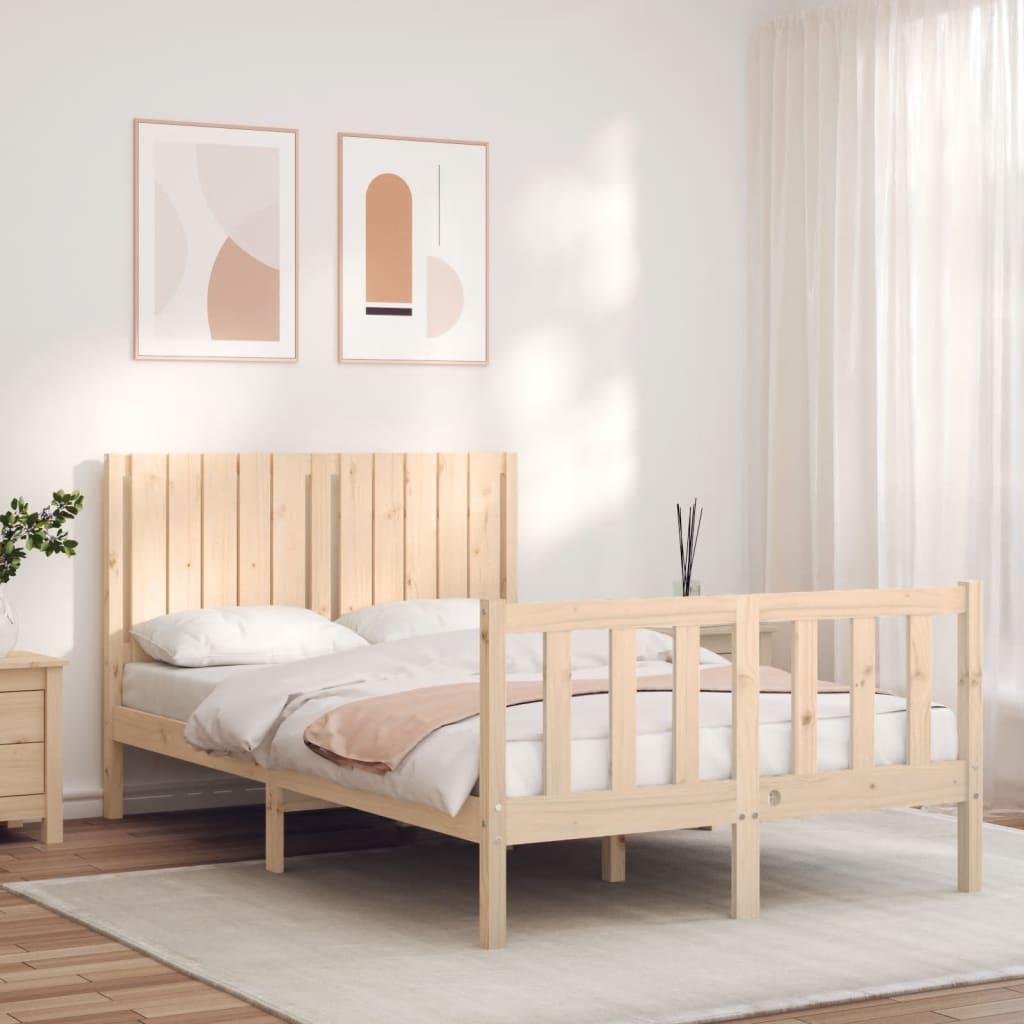 Sengeramme uden madras 120x200 cm massivt fyrretræ