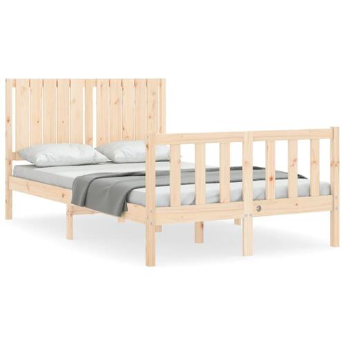 Sengeramme uden madras 120x200 cm massivt fyrretræ