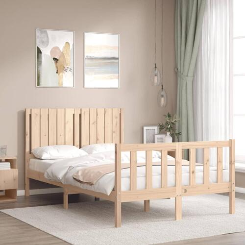 Sengeramme uden madras 120x200 cm massivt fyrretræ