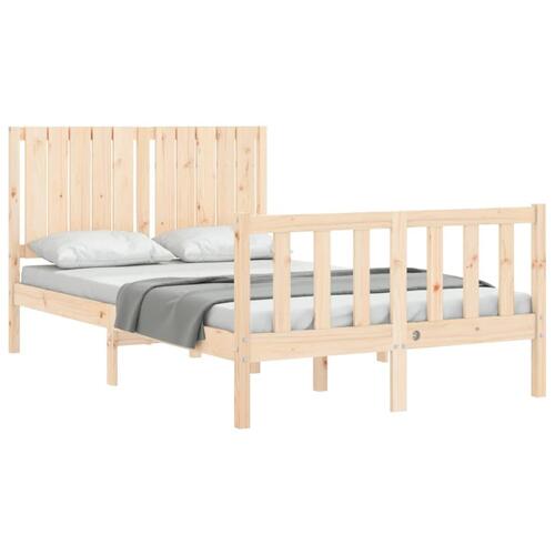 Sengeramme uden madras 120x200 cm massivt fyrretræ