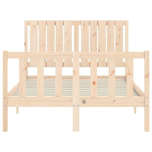 Sengeramme uden madras 120x200 cm massivt fyrretræ